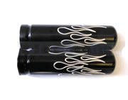 Steel Flame Grips - Black (image for) Steel Flame Grips - Black